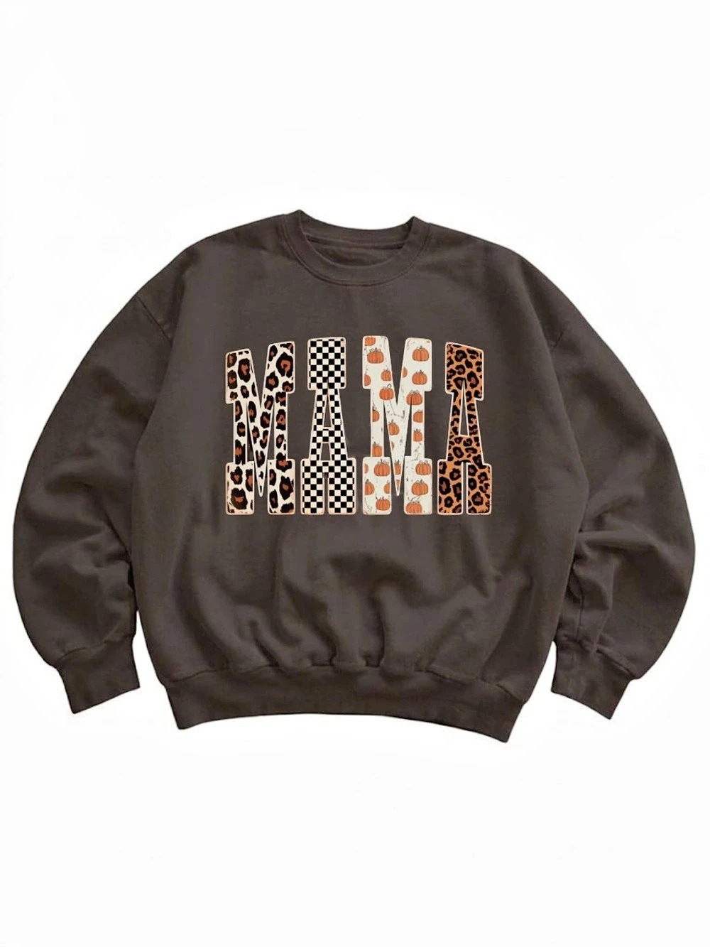 Gildan Halloween Graphic Sweatshirt in Brown